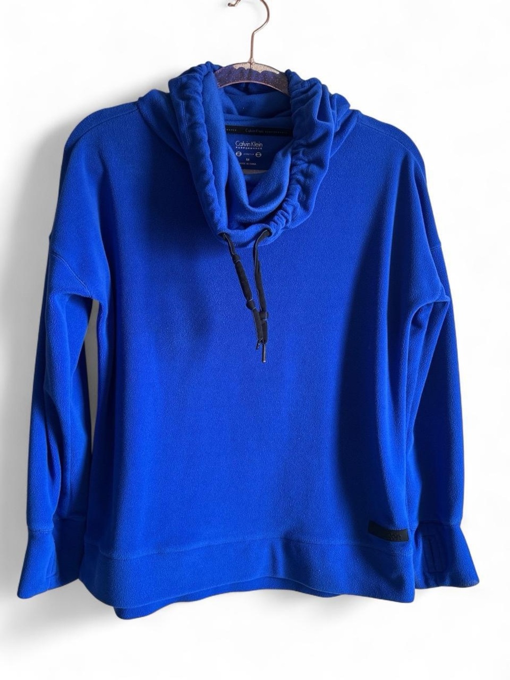 Calvin Klein Women's Cowl Neck Pullover Sweater - Blue size M